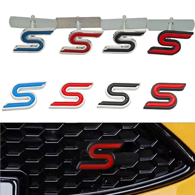 3D Metal Letter S Logo Car Front Grille Emblem Badge Rear Trunk Stickers for Ford Fiesta Escape Ecosport Kuga Mondeo Accessories
3D Metal Letter S Logo Car Front Grille Emblem Badge Rear Trunk Stickers for Ford Fiesta Escape Ecosport Kuga Mondeo Accessories