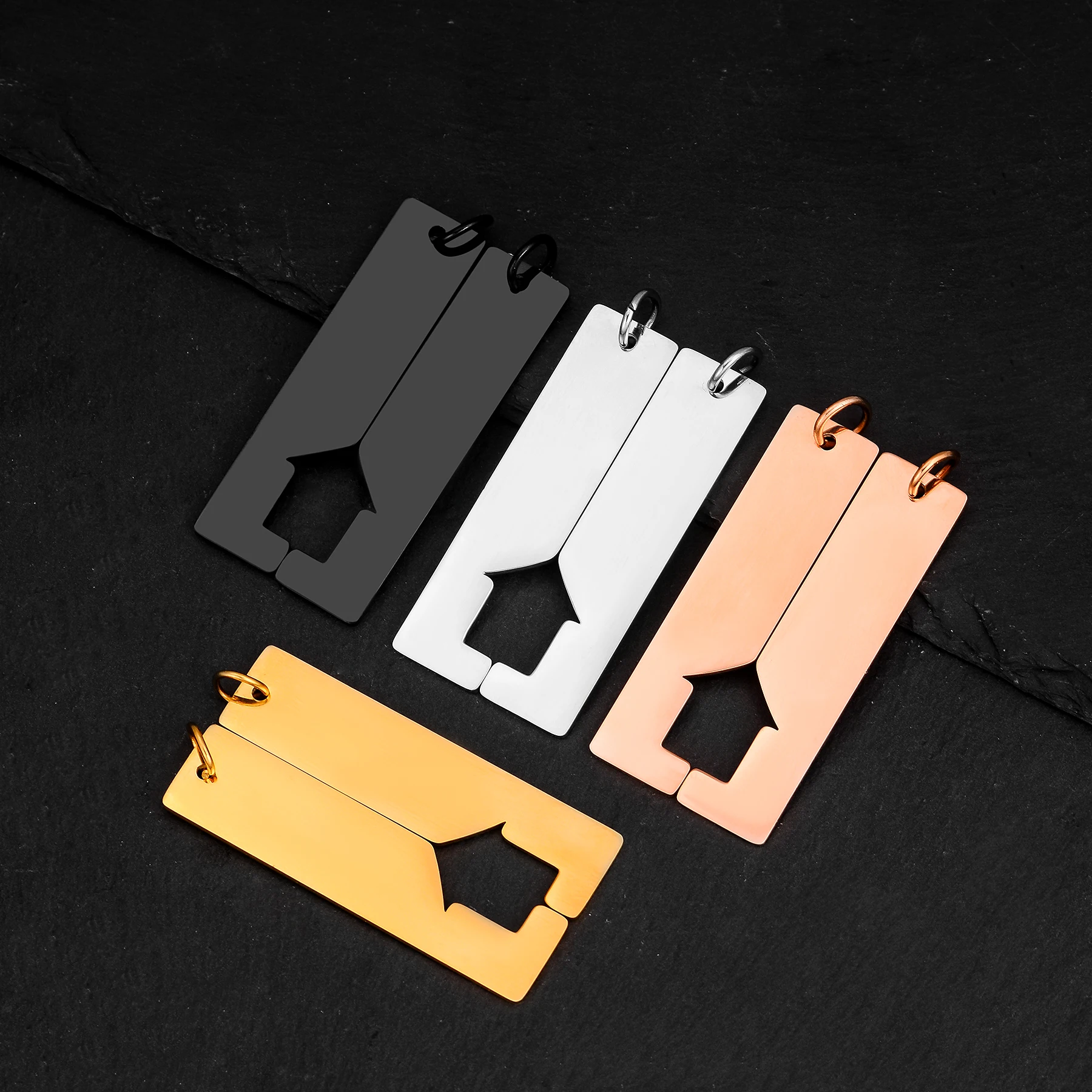 1Pair Couple Pendant Mirror Polishing Stainless Steel House Rectangle ID Dog Tag DIY Necklace Keychain Jewelry Gift for Lovers
1Pair Couple Pendant Mirror Polishing Stainless Steel House Rectangle ID Dog Tag DIY Necklace Keychain Jewelry Gift for Lovers
