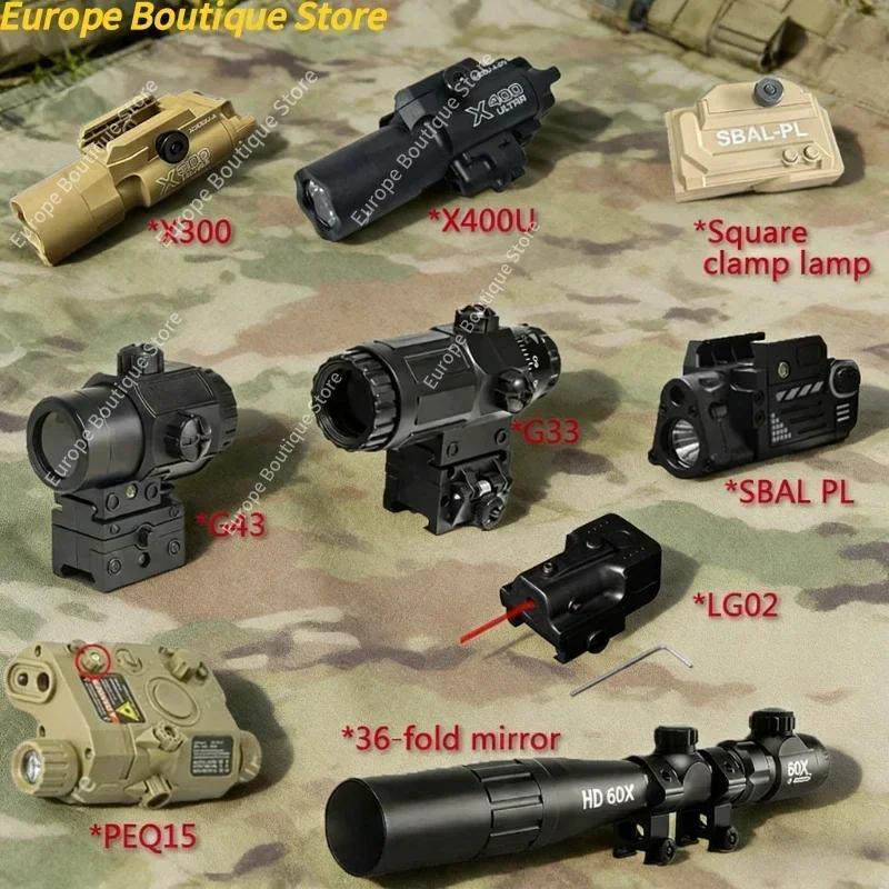 G33/G43/X300/X400U/PEQ-15/LG02 Airsoft Gun 20mm Rail Laser Flashlight Combo for CS Games
G33/G43/X300/X400U/PEQ-15/LG02 Airsoft Gun 20mm Rail Laser Flashlight Combo for CS Games