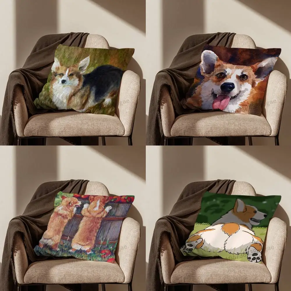 Corgi Dog Cartoon Pillow Case For Room Sofa Cushion Cover Suitable For Home Bedroom Decoration And Protector
Corgi Dog Cartoon Pillow Case For Room Sofa Cushion Cover Suitable For Home Bedroom Decoration And Protector