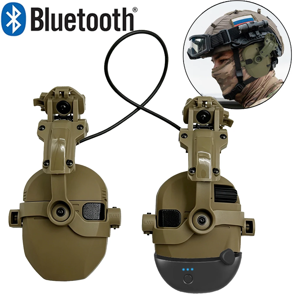 Tactical Electronic Anti-noise Shooting Headset with Bluetooth Adapter, Hearing Protection Hunting Earmuffs
Tactical Electronic Anti-noise Shooting Headset with Bluetooth Adapter, Hearing Protection Hunting Earmuffs