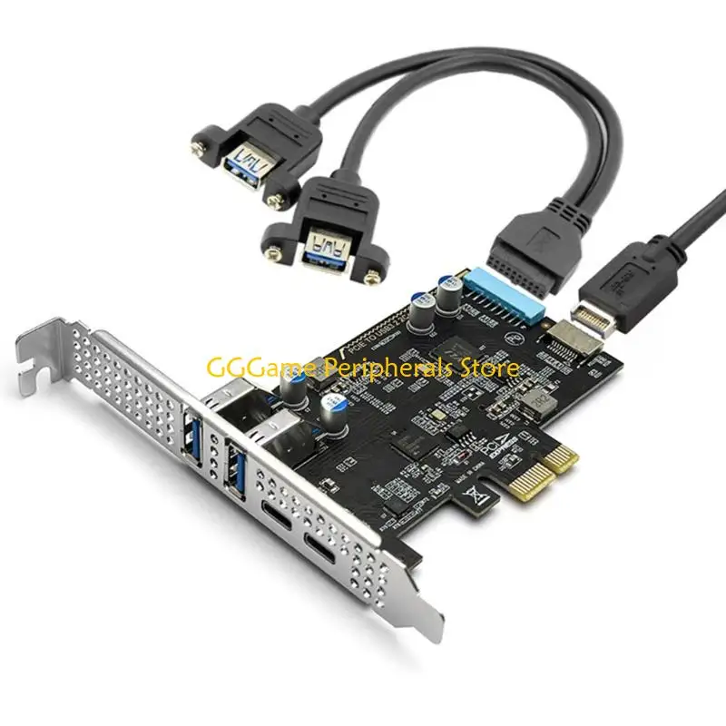 U55B Industrial PCIExpress Card with Double 10Gbps Type C and Double USB3.0 Interfaces for Desktop Expansion
U55B Industrial PCIExpress Card with Double 10Gbps Type C and Double USB3.0 Interfaces for Desktop Expansion