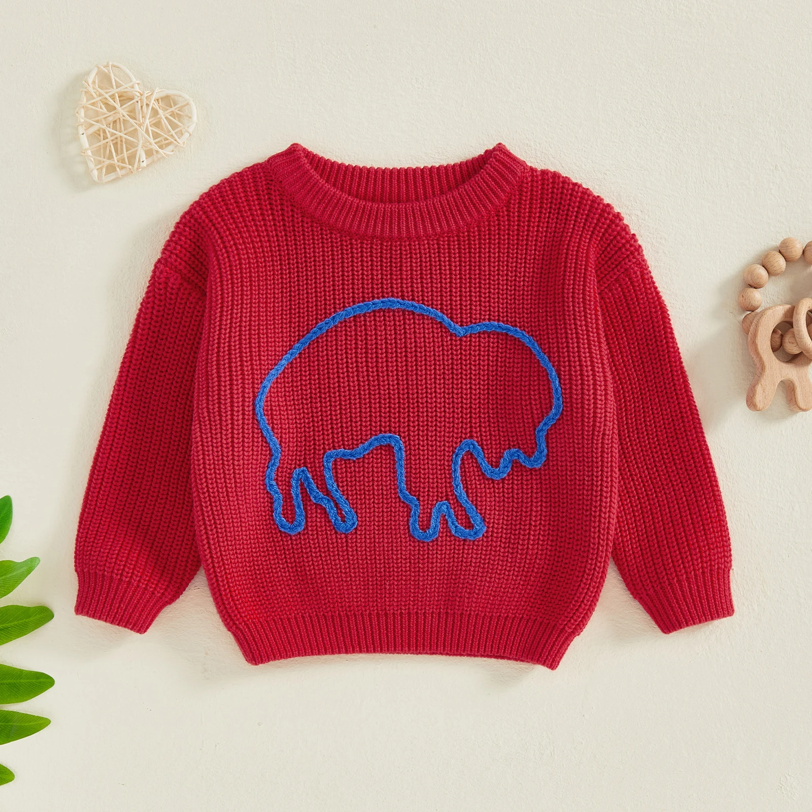 VISgogo Baby Christmas Sweaters Long Sleeve Round Neck Graphic Embroidery Knit Pullovers Infant Jumper Tops
VISgogo Baby Christmas Sweaters Long Sleeve Round Neck Graphic Embroidery Knit Pullovers Infant Jumper Tops