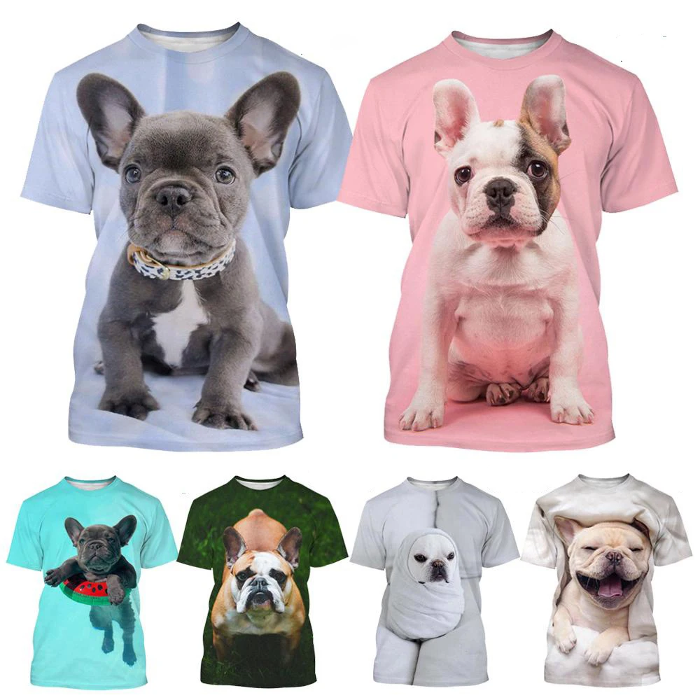 New Fashion French Bulldog 3D Printed T Shirts Men Women Casual Short Sleeves Round Collar Dog Shirts Tops
New Fashion French Bulldog 3D Printed T Shirts Men Women Casual Short Sleeves Round Collar Dog Shirts Tops