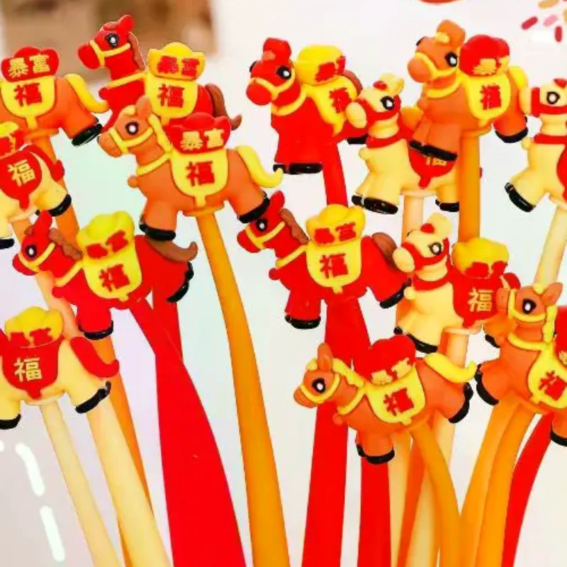 3 Pcs Cute Cartoon Pony Swinging Gel Pen Horse Year Stationery Pen Neutral Pen Student Kids School Writing Stationery Supplies
3 Pcs Cute Cartoon Pony Swinging Gel Pen Horse Year Stationery Pen Neutral Pen Student Kids School Writing Stationery Supplies