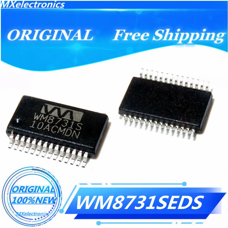 5-100pcs/LOT NEW100% WM8731SEDS SSOP-28 WM8731S SSOP WM8731 SSOP28 CODEC Stereo Codec with H/P
5-100pcs/LOT NEW100% WM8731SEDS SSOP-28 WM8731S SSOP WM8731 SSOP28 CODEC Stereo Codec with H/P