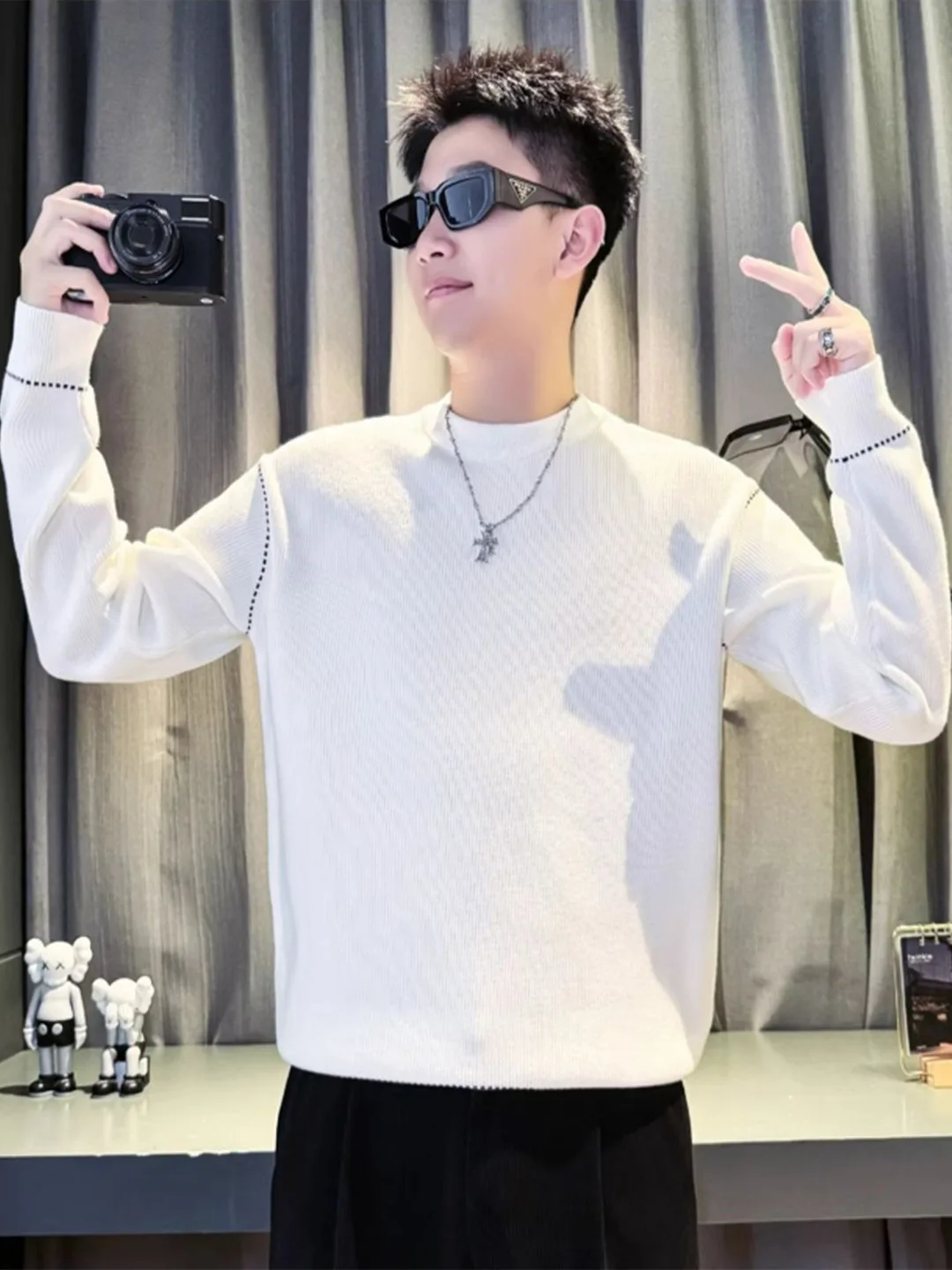 New 2025 Men's Sweater Long Sve round Ne Base Layer irt Casual Simple Sle Inner Wear for Teens Autumn Winter Season
New 2025 Men's Sweater Long Sve round Ne Base Layer irt Casual Simple Sle Inner Wear for Teens Autumn Winter Season