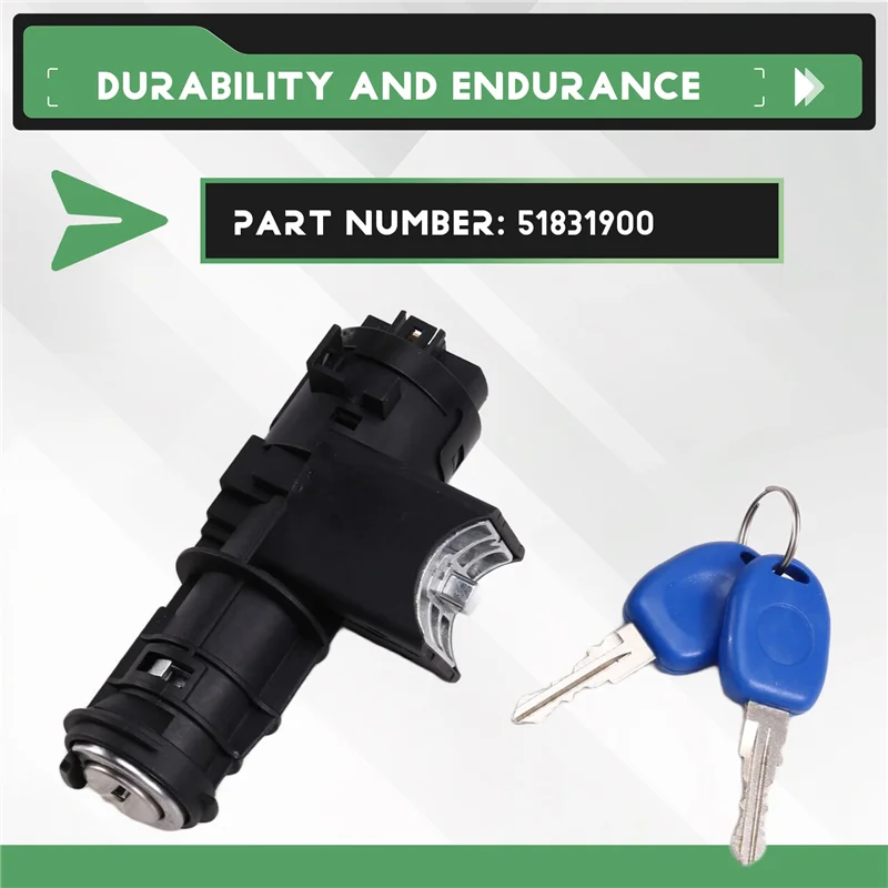 Efficient Car Ignition Lock Cylinder Switch With 2 Keys For Fiat UNO PONTO 51831900 LHD
Efficient Car Ignition Lock Cylinder Switch With 2 Keys For Fiat UNO PONTO 51831900 LHD