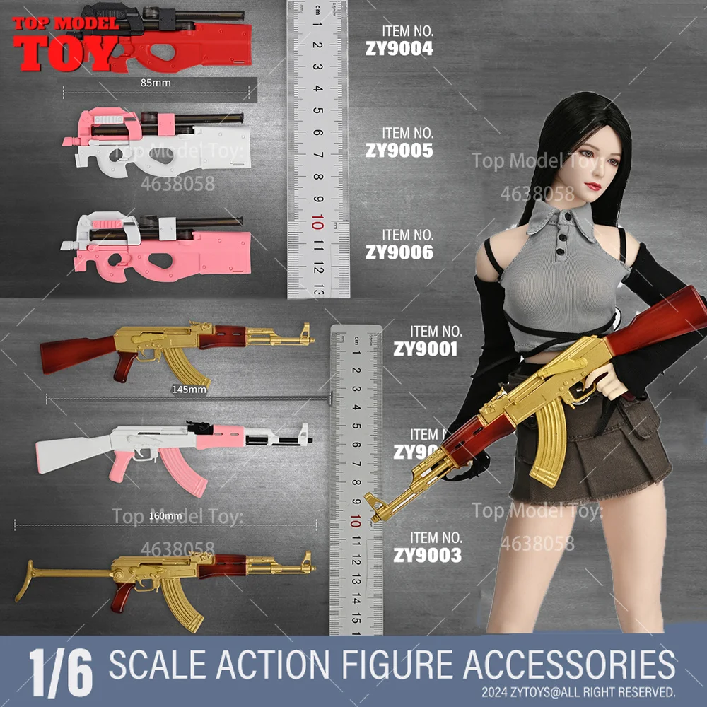 ZYTOYS ZY9001 1/6 Scale AK47 Color Series ZY9004 P90 Series Weapon Set Model ABS Fit 12'' FemaleSoldier Action Figure Body Dolls
ZYTOYS ZY9001 1/6 Scale AK47 Color Series ZY9004 P90 Series Weapon Set Model ABS Fit 12'' FemaleSoldier Action Figure Body Dolls