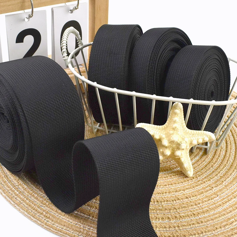 5/10Meters 20-50mm Black Nylon Webbing Straps Ribbon Band Bag Strap Belt Sling Dog Collar Webbings Tape DIY Sewing Accessories
5/10Meters 20-50mm Black Nylon Webbing Straps Ribbon Band Bag Strap Belt Sling Dog Collar Webbings Tape DIY Sewing Accessories