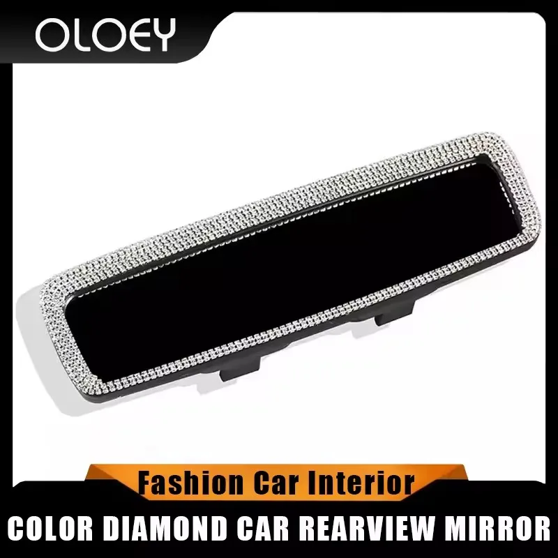 Rhinestone Rearview Mirror Decor Fashion Car Interior Charm Crystal Bling Diamond Rear View Mirror Cover Auto Accessories
Rhinestone Rearview Mirror Decor Fashion Car Interior Charm Crystal Bling Diamond Rear View Mirror Cover Auto Accessories
