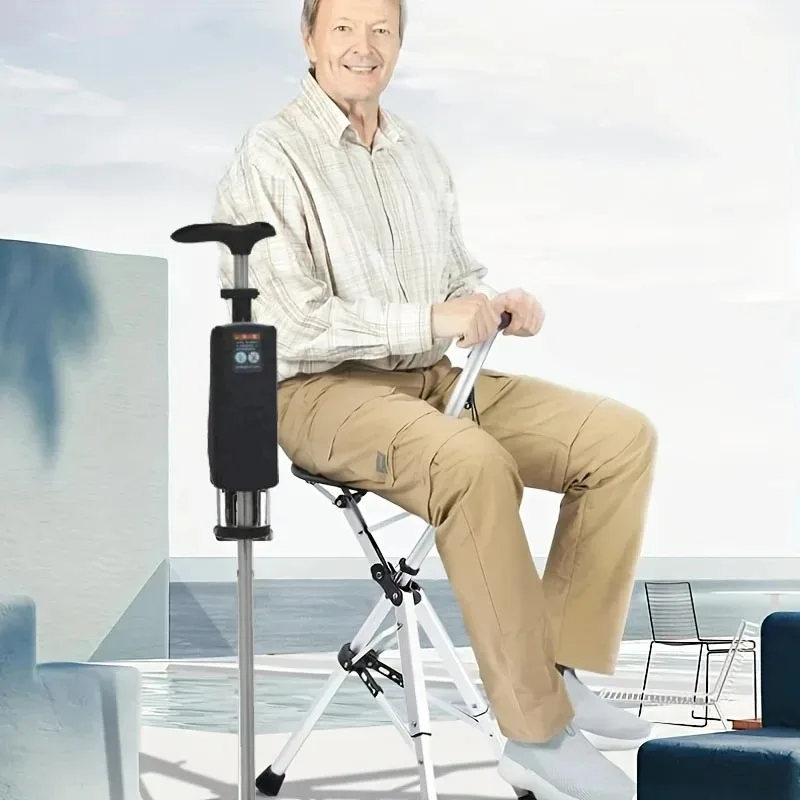 2in1 Cane Chair with Seat Folding Cane Stool for Elderly Portable Mobility Aid with One-Button Open/Close Walking Cane Chair
2in1 Cane Chair with Seat Folding Cane Stool for Elderly Portable Mobility Aid with One-Button Open/Close Walking Cane Chair