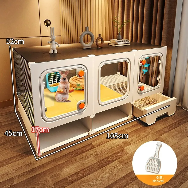 Premium Rabbit Villa Cage with Pull-out Toilet Drawer for Guinea Pigs and Bunnies
Premium Rabbit Villa Cage with Pull-out Toilet Drawer for Guinea Pigs and Bunnies