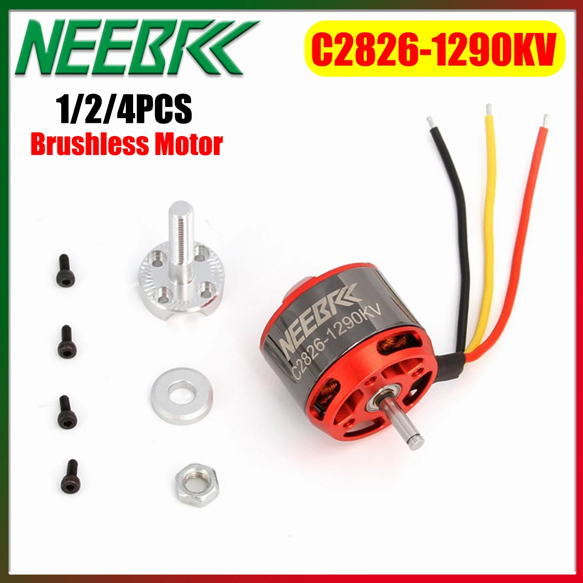 1/2/4 шт. NEEBRC 2826 1290KV Outrunner бесщеточный двигатель 2-4S для RC FPV гоночный дрон модель самолета с неподвижным крылом, детали для обновления игрушек
1/2/4 шт. NEEBRC 2826 1290KV Outrunner бесщеточный двигатель 2-4S для RC FPV гоночный дрон модель самолета с неподвижным крылом, детали для обновления игрушек