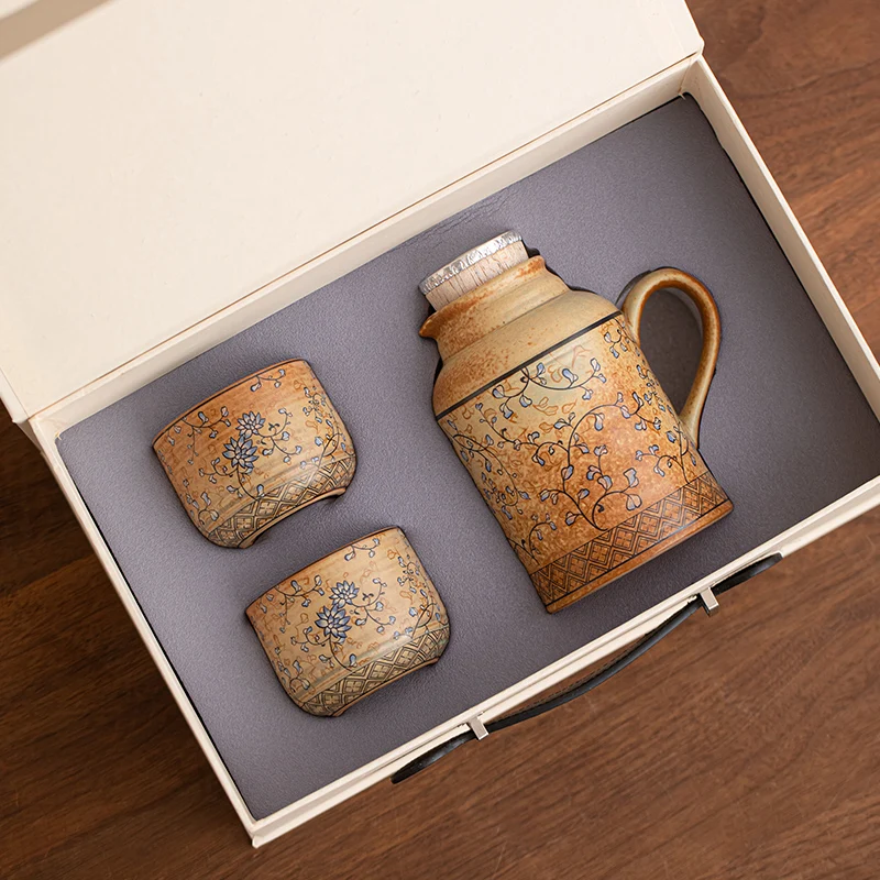 Large Capacity Retro Ceramic Insulated Teapot Creative Patterns Stuffy Teapot Tea Cup Home Business Birthday Gift Box Tea Set
Large Capacity Retro Ceramic Insulated Teapot Creative Patterns Stuffy Teapot Tea Cup Home Business Birthday Gift Box Tea Set