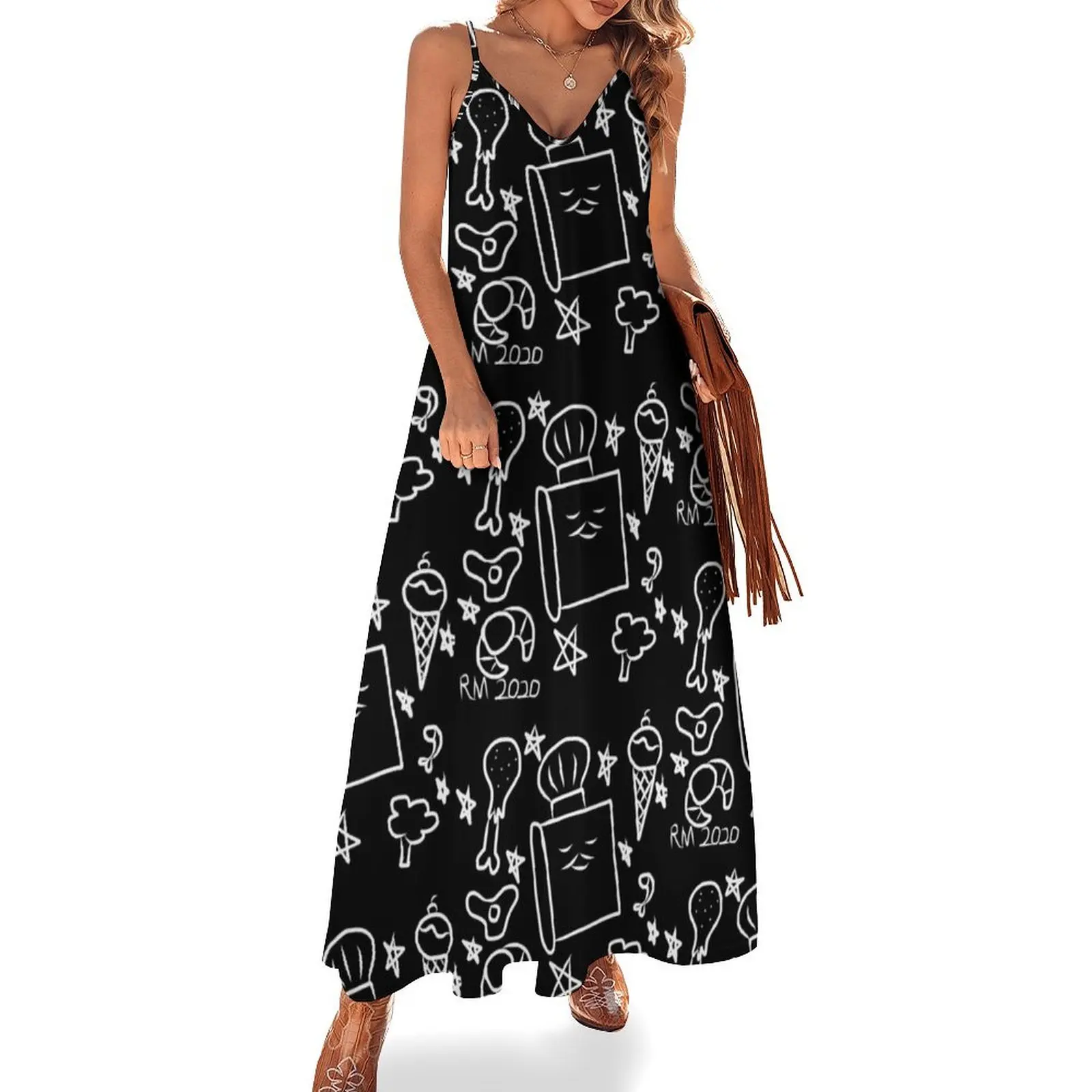 Food delights Sleeveless Long Dress Beachwear women long dresses clothing women summer 2025 evening dress woman Dress
Food delights Sleeveless Long Dress Beachwear women long dresses clothing women summer 2025 evening dress woman Dress