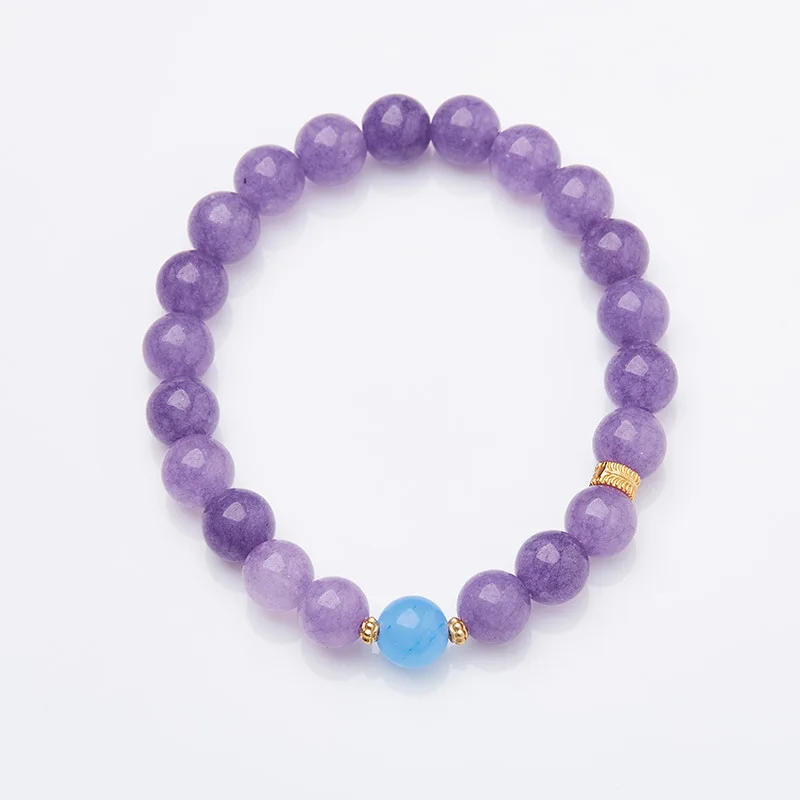 Natural Purple Chalcedony Bracelet Luxury Premium Beaded for Women Wenwan Mala Prayer Spiritual Jewelry Wholesale
Natural Purple Chalcedony Bracelet Luxury Premium Beaded for Women Wenwan Mala Prayer Spiritual Jewelry Wholesale