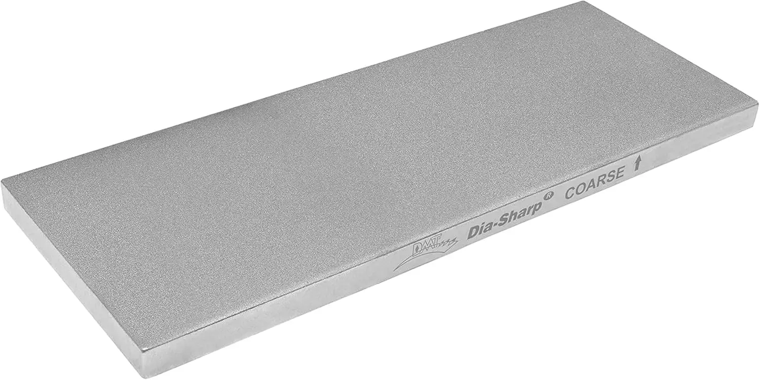 Coarse Diamond Sharpening Stone, 8" x 3", Non-Slip Knife Sharpener for Fast Edge Repair
Coarse Diamond Sharpening Stone, 8" x 3", Non-Slip Knife Sharpener for Fast Edge Repair
