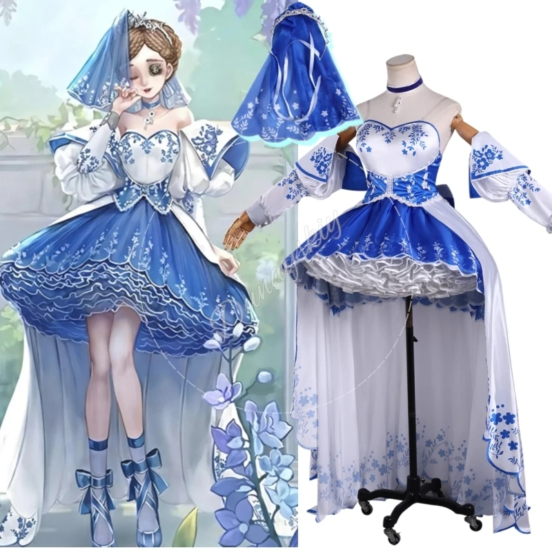 Identity V Perfumer Vera Nair Cosplay Costume Blue White Floral Wedding Ball Gown Full Set With Veil For Halloween Game Cosplay
Identity V Perfumer Vera Nair Cosplay Costume Blue White Floral Wedding Ball Gown Full Set With Veil For Halloween Game Cosplay