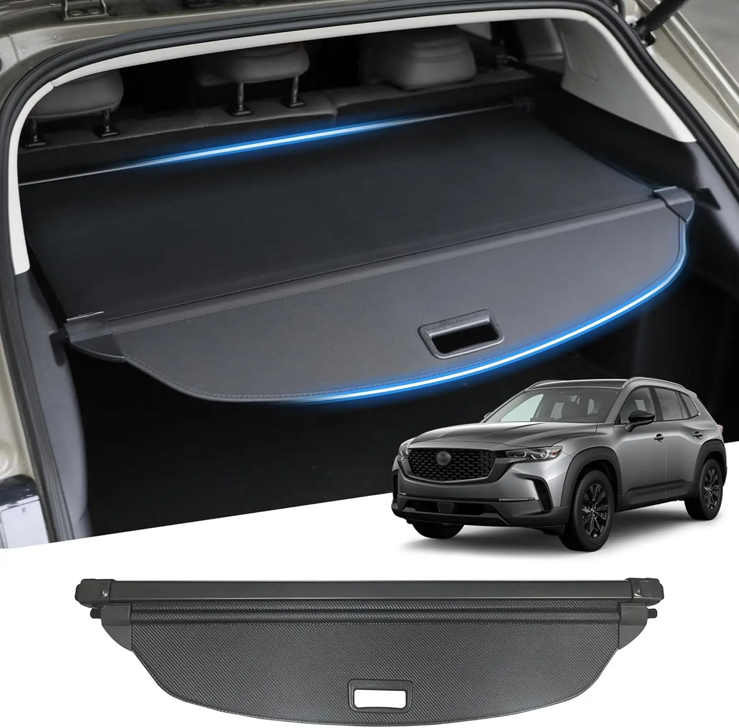 2023 - 2025 Car Rear Trunk Cargo Cover, Carbon Fiber, Black, No Gap Security Shielding
2023 - 2025 Car Rear Trunk Cargo Cover, Carbon Fiber, Black, No Gap Security Shielding