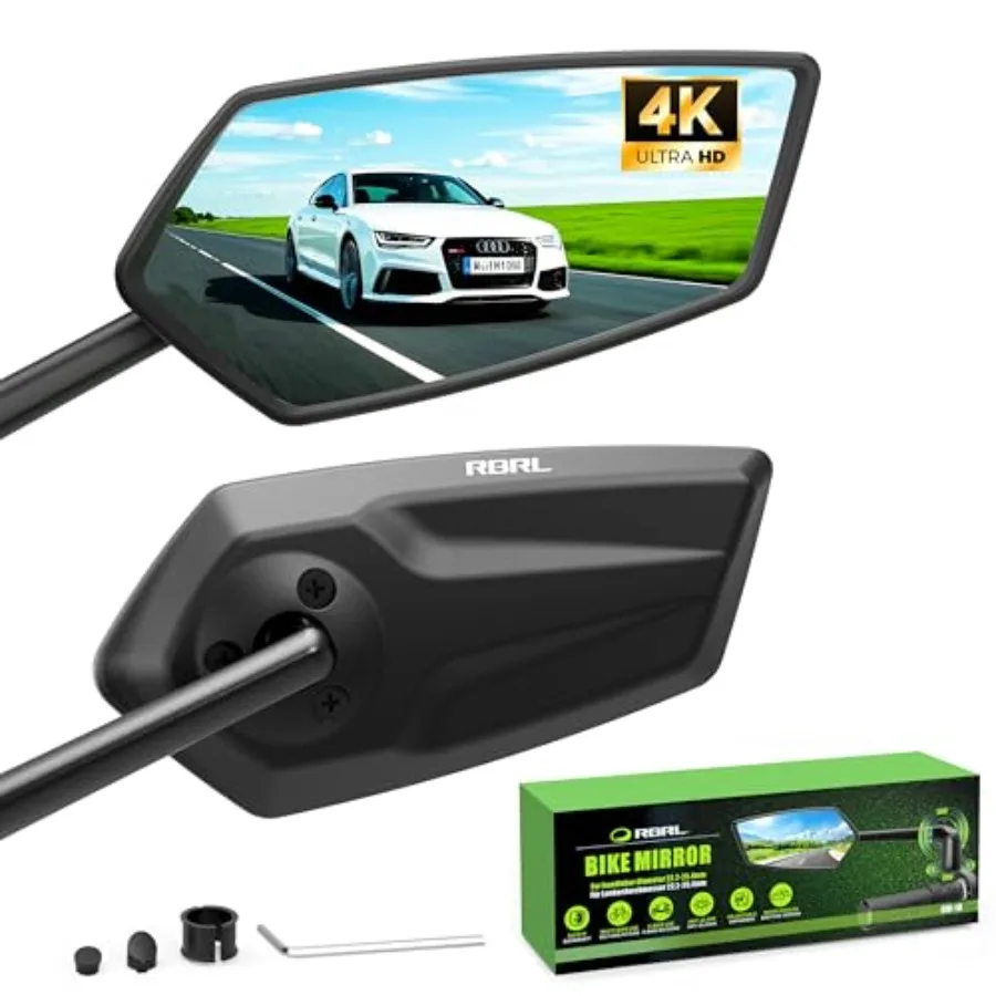 Bike Mirror, 3D Adjustable Arm for Extended Reach, Aluminum Alloy Anti-shake Bicycle Rearview Mirrors, 360° Panoramic Rearview,
Bike Mirror, 3D Adjustable Arm for Extended Reach, Aluminum Alloy Anti-shake Bicycle Rearview Mirrors, 360° Panoramic Rearview,