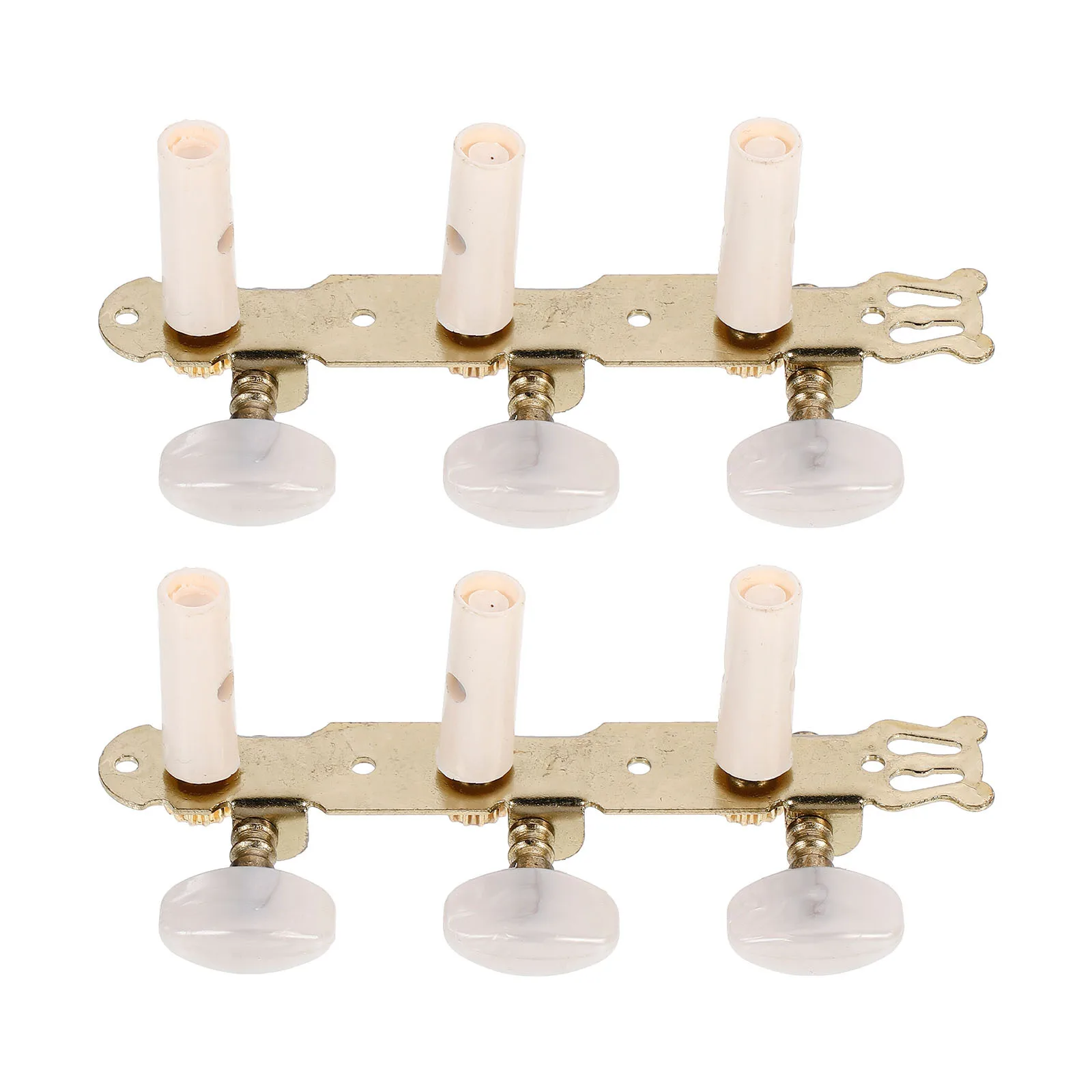 Classical Guitar Tuners 35Mm Spacing Beige Buttons For 40 Inch Guitar Replacement Durable Tuning Pegs Instrument Parts
