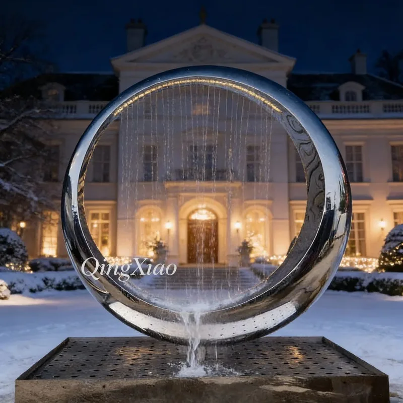 Large Multi-Layer Ring Stainless Steel Water Fountain Sculpture Outdoor Custom Landscape Decor For Resort Commercial City Square
Large Multi-Layer Ring Stainless Steel Water Fountain Sculpture Outdoor Custom Landscape Decor For Resort Commercial City Square