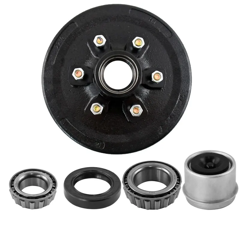 8 Lug Trailer Hub Drum Kit 12" x 2" 8 Lug 6.5" for 7000 lbs Axle with Bearings Seals Nuts for Boat Cargo RV Trailer Utility (22004K)
8 Lug Trailer Hub Drum Kit 12" x 2" 8 Lug 6.5" for 7000 lbs Axle with Bearings Seals Nuts for Boat Cargo RV Trailer Utility (22004K)