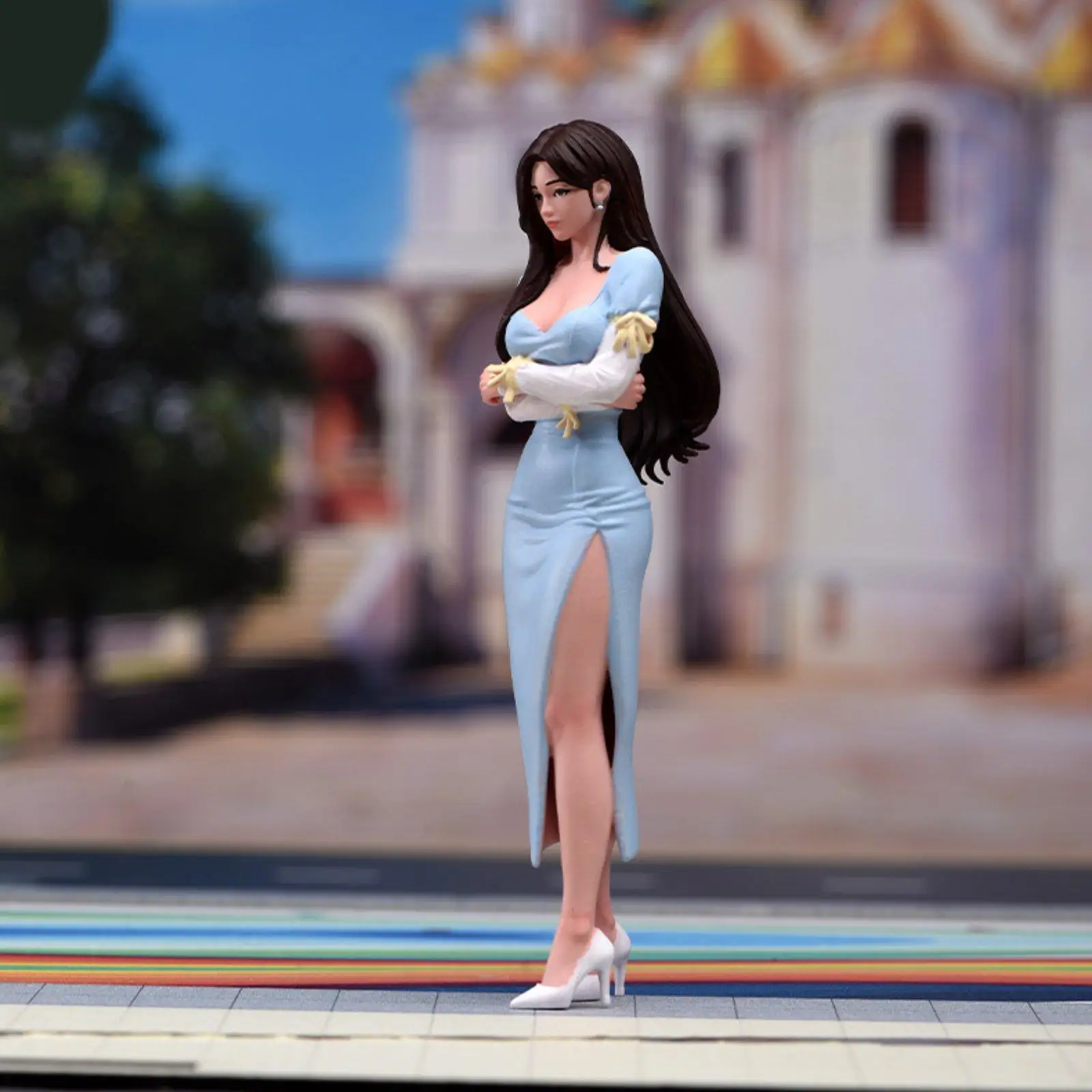 1/18 Figure Blue Dress Woman Miniature Scene Trains Architectural Decor Collectible DIY Projects Painted Display Model Figurine
1/18 Figure Blue Dress Woman Miniature Scene Trains Architectural Decor Collectible DIY Projects Painted Display Model Figurine