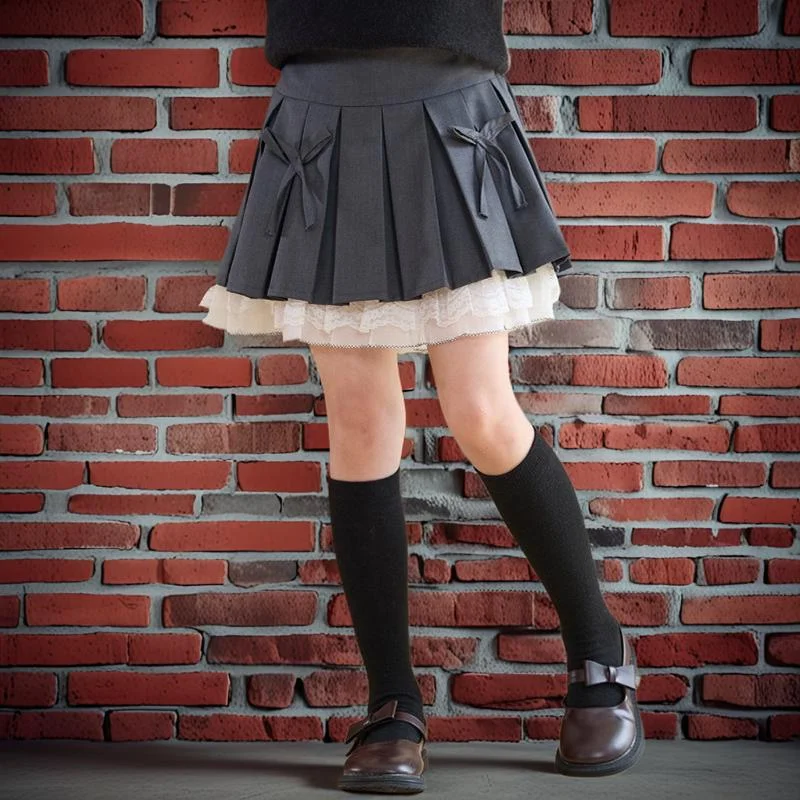 JK Pleated Skirt for Girls Autumn Winter Lolita Bow Preppy Style Short Teen Kids Costumes Daily Lace Patchwork A-line Mini Skirt
JK Pleated Skirt for Girls Autumn Winter Lolita Bow Preppy Style Short Teen Kids Costumes Daily Lace Patchwork A-line Mini Skirt