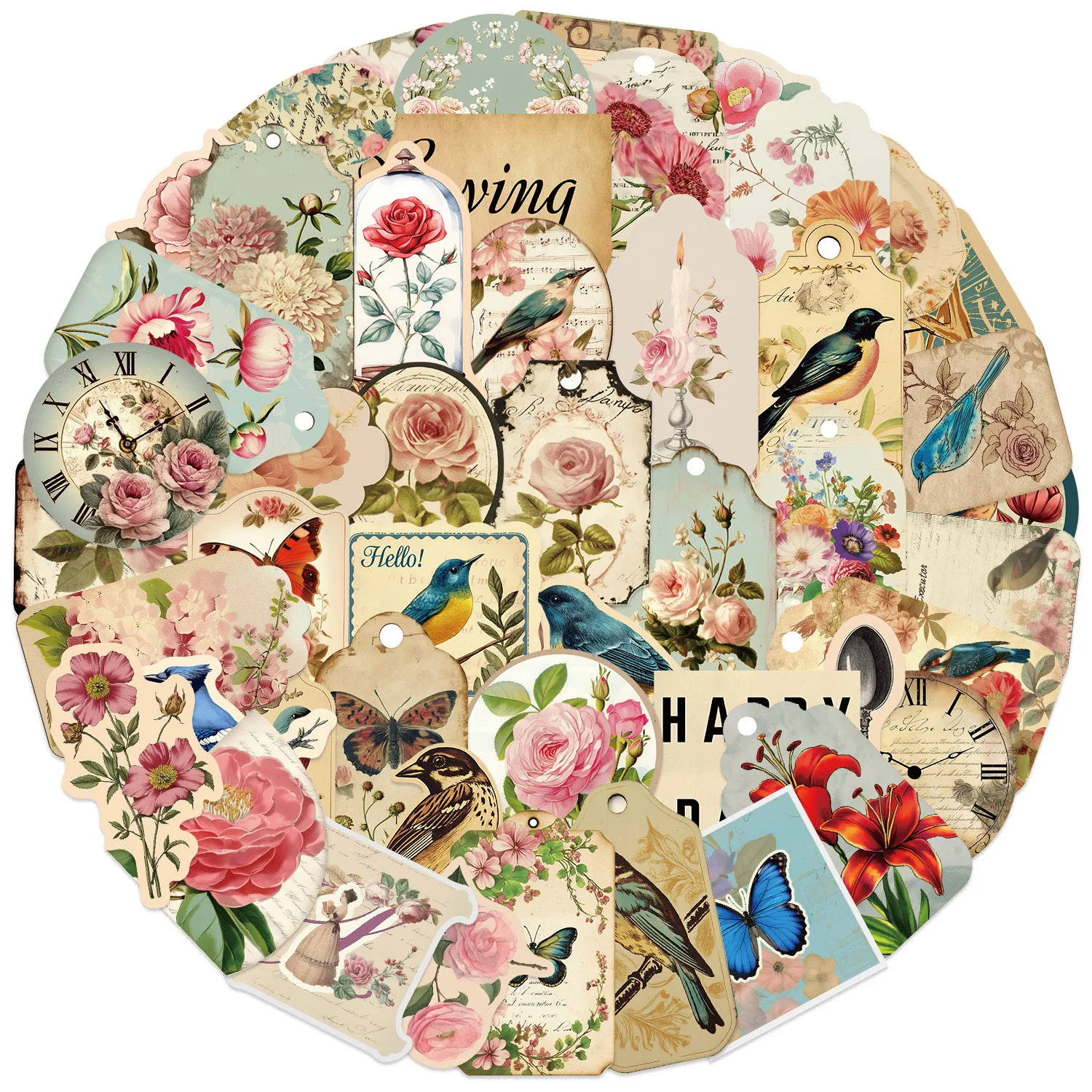 50PCS Vintage Flower Bird Aesthetic Stickers Waterproof Graffiti Laptop Phone Notebook Retro Decoration Sticker Pack Kids Gifts
50PCS Vintage Flower Bird Aesthetic Stickers Waterproof Graffiti Laptop Phone Notebook Retro Decoration Sticker Pack Kids Gifts