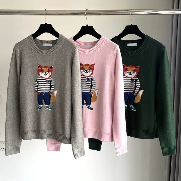 Cute Cartoon Long Sve Woolen Sweater New Arrival Autumn Winter Women's Faionable College Sle Knitted Top
Cute Cartoon Long Sve Woolen Sweater New Arrival Autumn Winter Women's Faionable College Sle Knitted Top