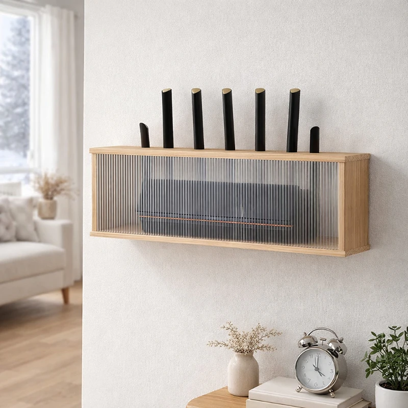 Wall Mounted Router Box Waterproof Dustproof Storage Shelf Glass Cover Set Top Box Holder for Bathroom Living Room
Wall Mounted Router Box Waterproof Dustproof Storage Shelf Glass Cover Set Top Box Holder for Bathroom Living Room