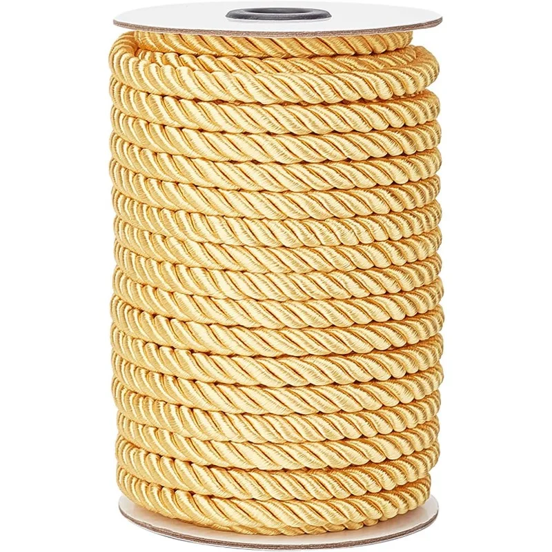 1Roll 8mm 20 Yards Twisted Cord Trim Gold Decorative Rope Thread Silk Ropes Honor Cord Satin Shiny Cord for Sewing Curtain
1Roll 8mm 20 Yards Twisted Cord Trim Gold Decorative Rope Thread Silk Ropes Honor Cord Satin Shiny Cord for Sewing Curtain