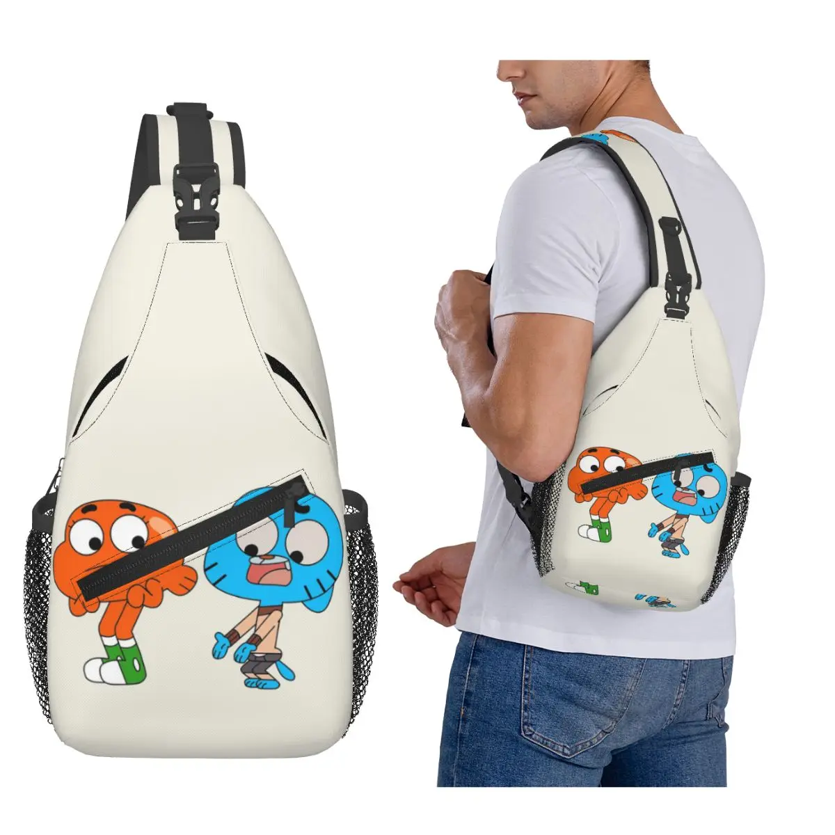 Gumball And Darwin, What The What Chest Bag Men Sling Crossbody Backpack Chest Bag Travel Hiking Daypack Shoulder Bag
Gumball And Darwin, What The What Chest Bag Men Sling Crossbody Backpack Chest Bag Travel Hiking Daypack Shoulder Bag
