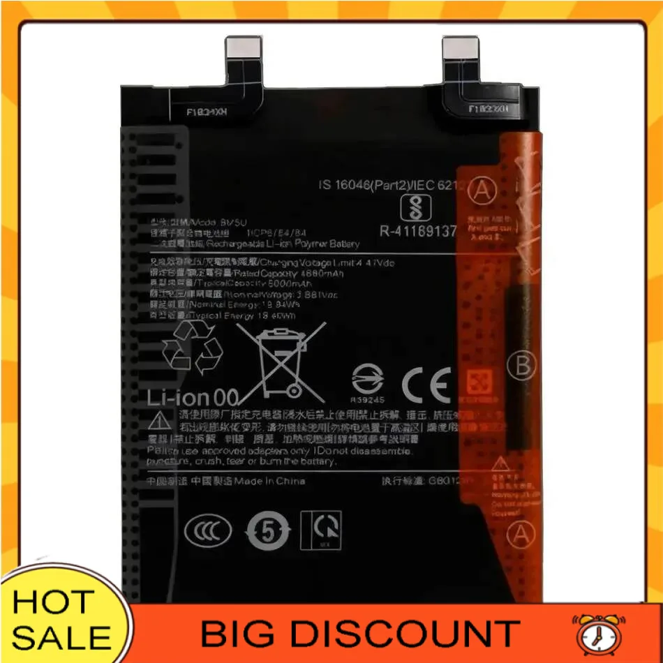 5000Mah BM5U For Xiaomi Redmi Note 13 Pro Plus Note13pro+ Long-Lasting Mobile Phone Battery
5000Mah BM5U For Xiaomi Redmi Note 13 Pro Plus Note13pro+ Long-Lasting Mobile Phone Battery