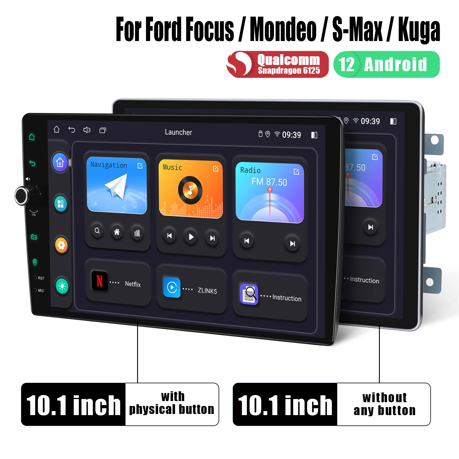 JOYFORWA Plug and Play 10.1"Car Radio Stereo Multimedia Player For ford Focus Mondeo S-Max Kuga With Apple Carplay Android Auto
JOYFORWA Plug and Play 10.1"Car Radio Stereo Multimedia Player For ford Focus Mondeo S-Max Kuga With Apple Carplay Android Auto