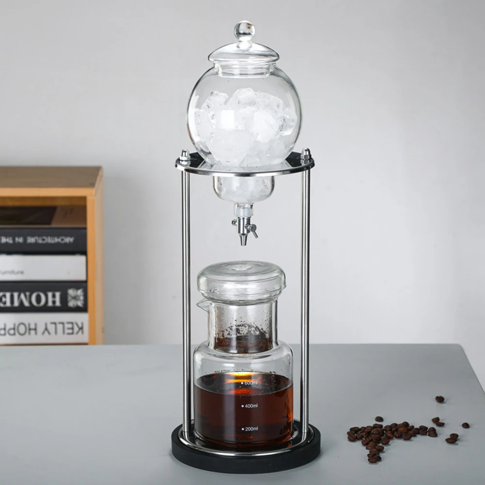 Cold Brew Coffee Maker 20OZ Iced Slow Drip Coffee Brewer, Easy to Use and Clean, Borosilicate Glass and Metal Base
Cold Brew Coffee Maker 20OZ Iced Slow Drip Coffee Brewer, Easy to Use and Clean, Borosilicate Glass and Metal Base
