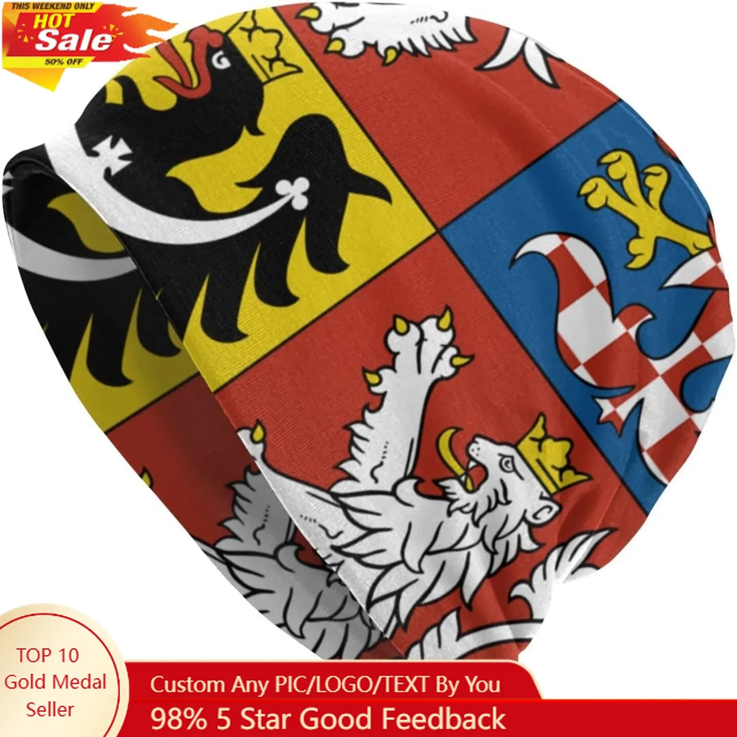 National Emblem of The Czech Republic Beanie Hats Skull Cap Adult Knit Hat Soft Balaclava Baggy Hat Outdoor for Mens Womens
National Emblem of The Czech Republic Beanie Hats Skull Cap Adult Knit Hat Soft Balaclava Baggy Hat Outdoor for Mens Womens