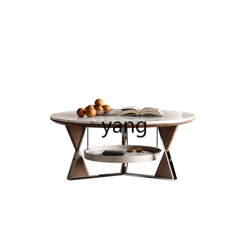 LTT coffee table living room medieval high-end round living room light luxury simple high and low rock slab small coffee table
LTT coffee table living room medieval high-end round living room light luxury simple high and low rock slab small coffee table