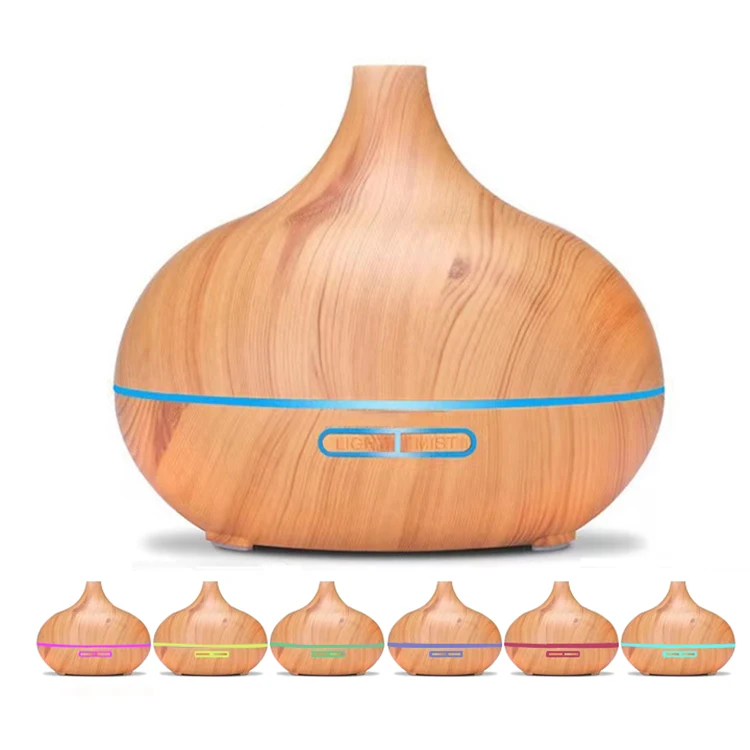 300ml Wooden Portable Aroma Diffuser Essential Oil Aromatherapy LED Light Machine Home Ultrasonic Aroma Air Diffuser