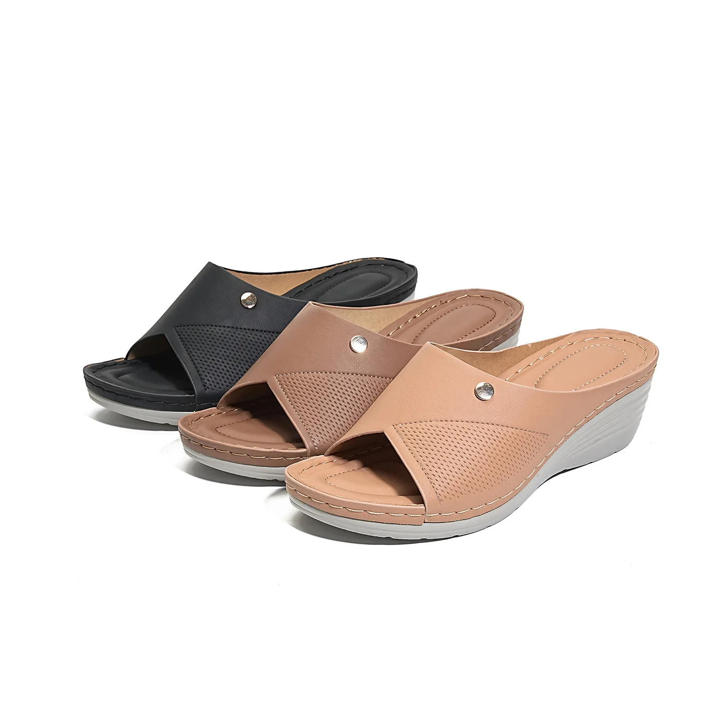 Slippers for Women Fashion Wedges Platform Sandals Summer Open Toed Beach Slippers for Women Comfortable Casual Leather Slippers
Slippers for Women Fashion Wedges Platform Sandals Summer Open Toed Beach Slippers for Women Comfortable Casual Leather Slippers