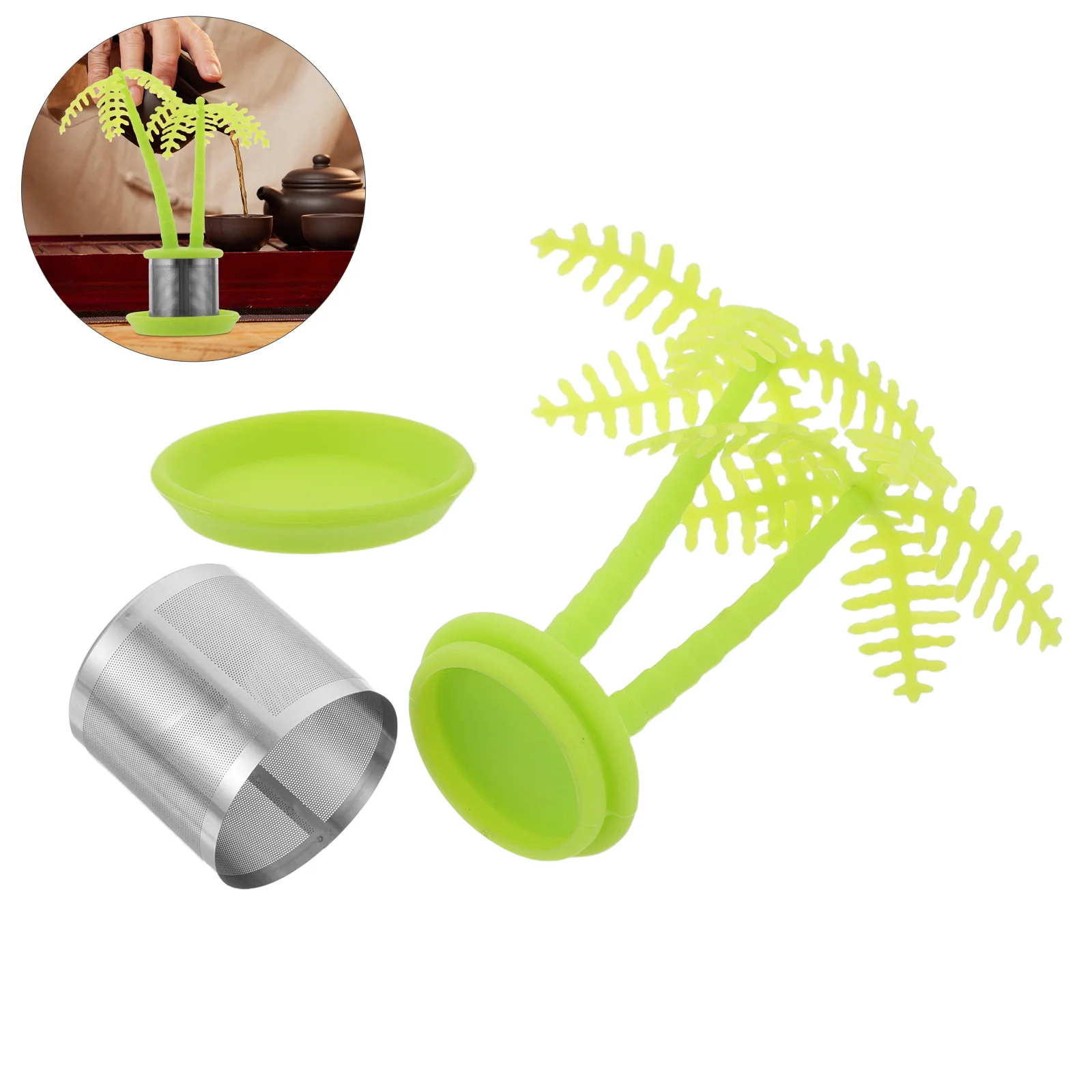 Creative Stainless Steel Tea Infuser Coconut Tree Loose Leaf Steeper for Mug Glass Teapot Portable Office Home
Creative Stainless Steel Tea Infuser Coconut Tree Loose Leaf Steeper for Mug Glass Teapot Portable Office Home
