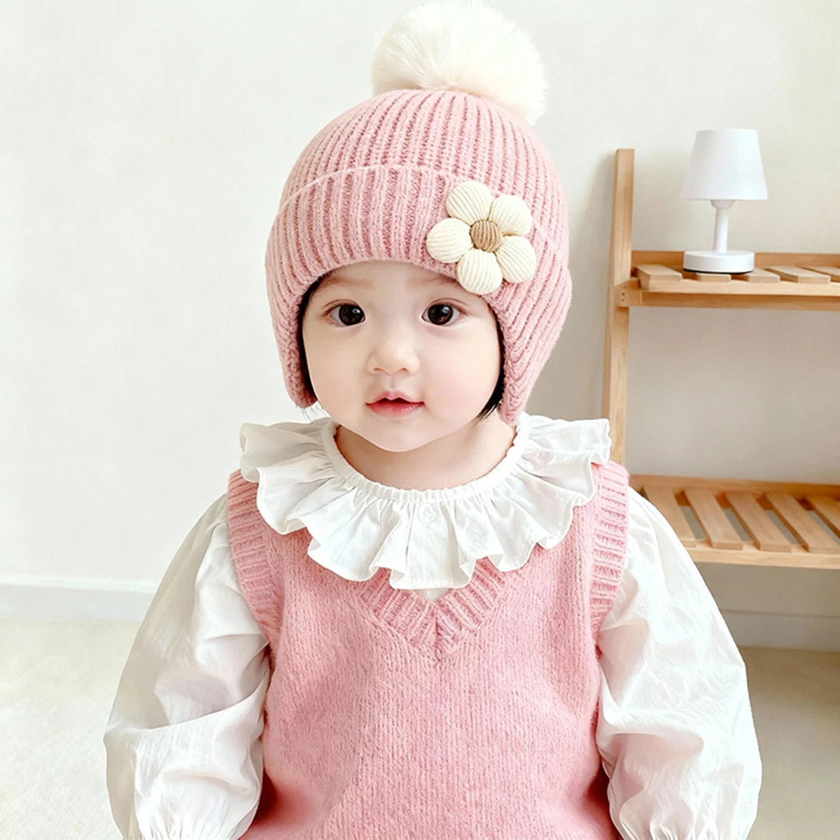 Baby Hat Winter Newborn Beanies Cap Cute Flower Knitted Ear Protection Thickened Hat Boy Girl Warm Windproof Cap Kids Accessorie
Baby Hat Winter Newborn Beanies Cap Cute Flower Knitted Ear Protection Thickened Hat Boy Girl Warm Windproof Cap Kids Accessorie