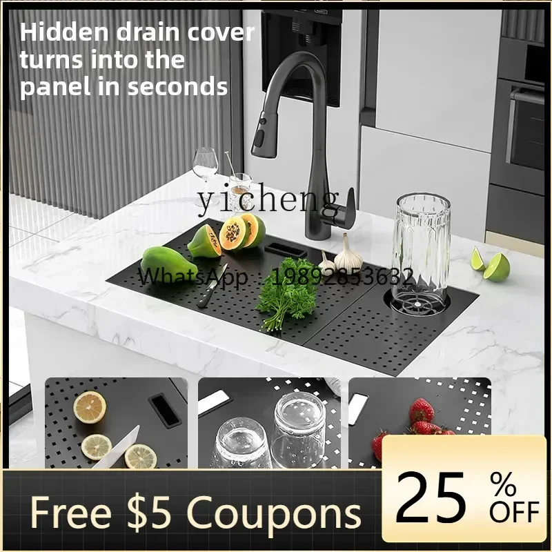 Y1 Kitchen Sink 304 Stainless Steel Island Counter Bar Single Sink Vegetable Basin Dishsink Household
Y1 Kitchen Sink 304 Stainless Steel Island Counter Bar Single Sink Vegetable Basin Dishsink Household