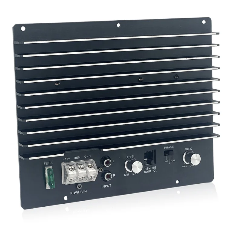 Factory Price High Quality 120W RMS Power 12V Class D o Amplifier Board Mono Channel for Car Bass Subwoofer with Crossovers
Factory Price High Quality 120W RMS Power 12V Class D o Amplifier Board Mono Channel for Car Bass Subwoofer with Crossovers