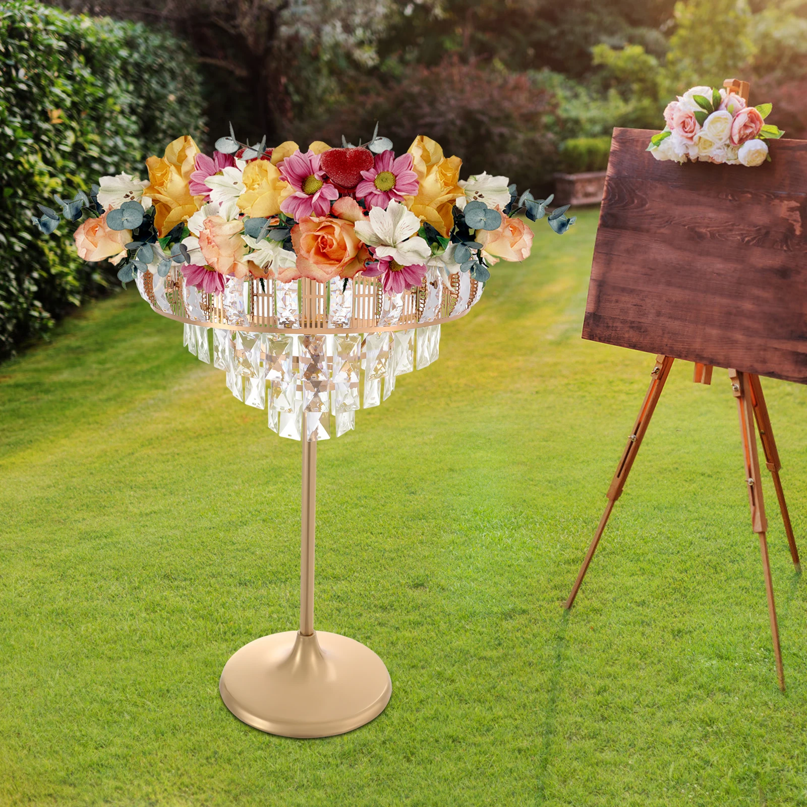 Golden Iron 42*60cm Ice Curtain Ornaments D Hanging Crystal Cascade Wedding Display Stand Flower Stand
Golden Iron 42*60cm Ice Curtain Ornaments D Hanging Crystal Cascade Wedding Display Stand Flower Stand