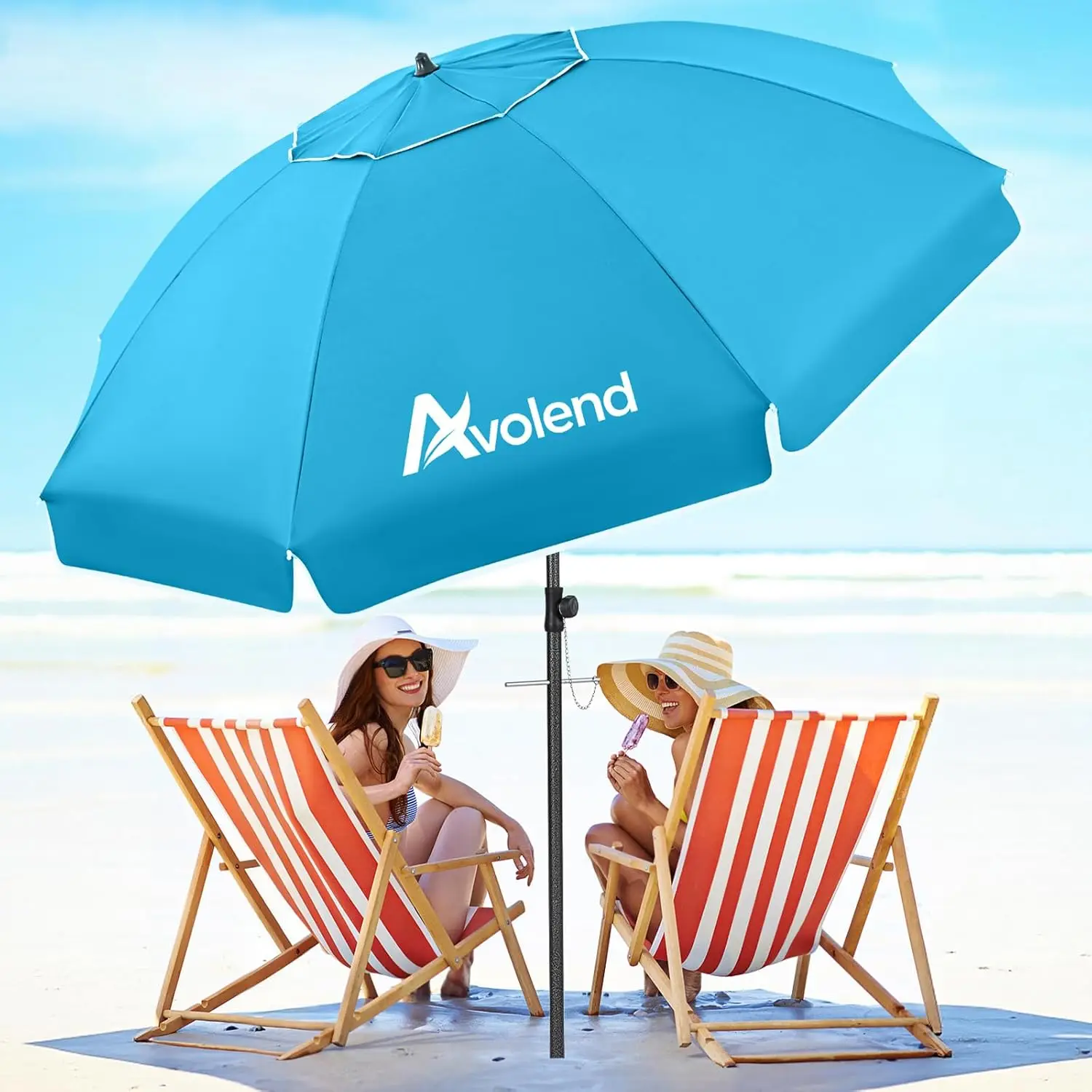8.5FT Beach Umbrella, Portable Outdoor Umbrellas for Sand with Anchor Heavy Duty High Windproof
8.5FT Beach Umbrella, Portable Outdoor Umbrellas for Sand with Anchor Heavy Duty High Windproof