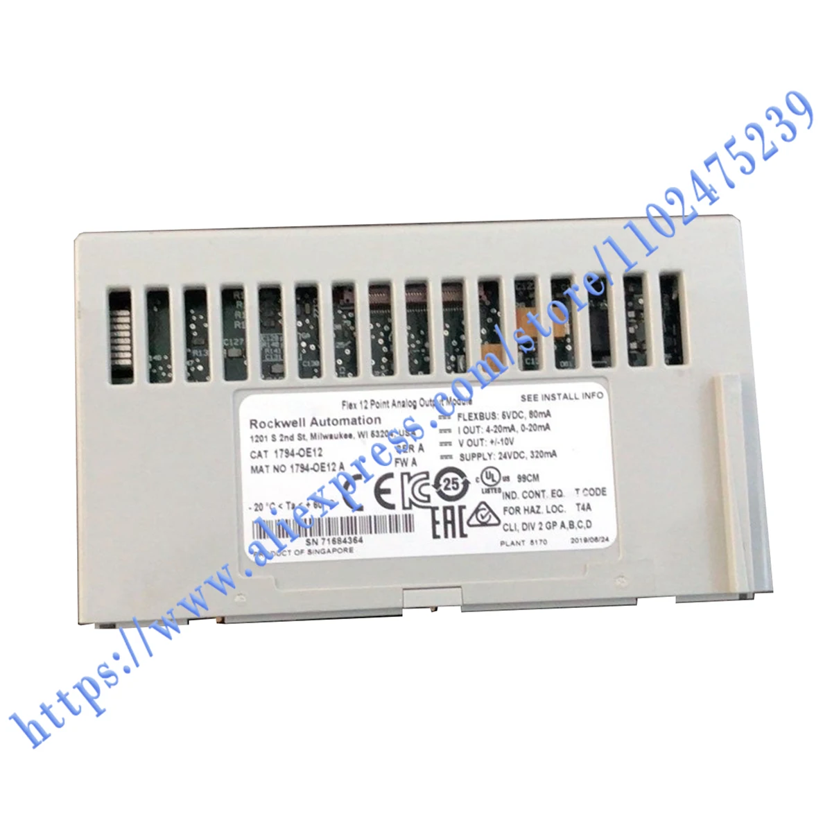 1794-OE12 1794-OB16 analog output module Brand New Oiginal. One Year Warranty, Fast Shipping.
1794-OE12 1794-OB16 analog output module Brand New Oiginal. One Year Warranty, Fast Shipping.