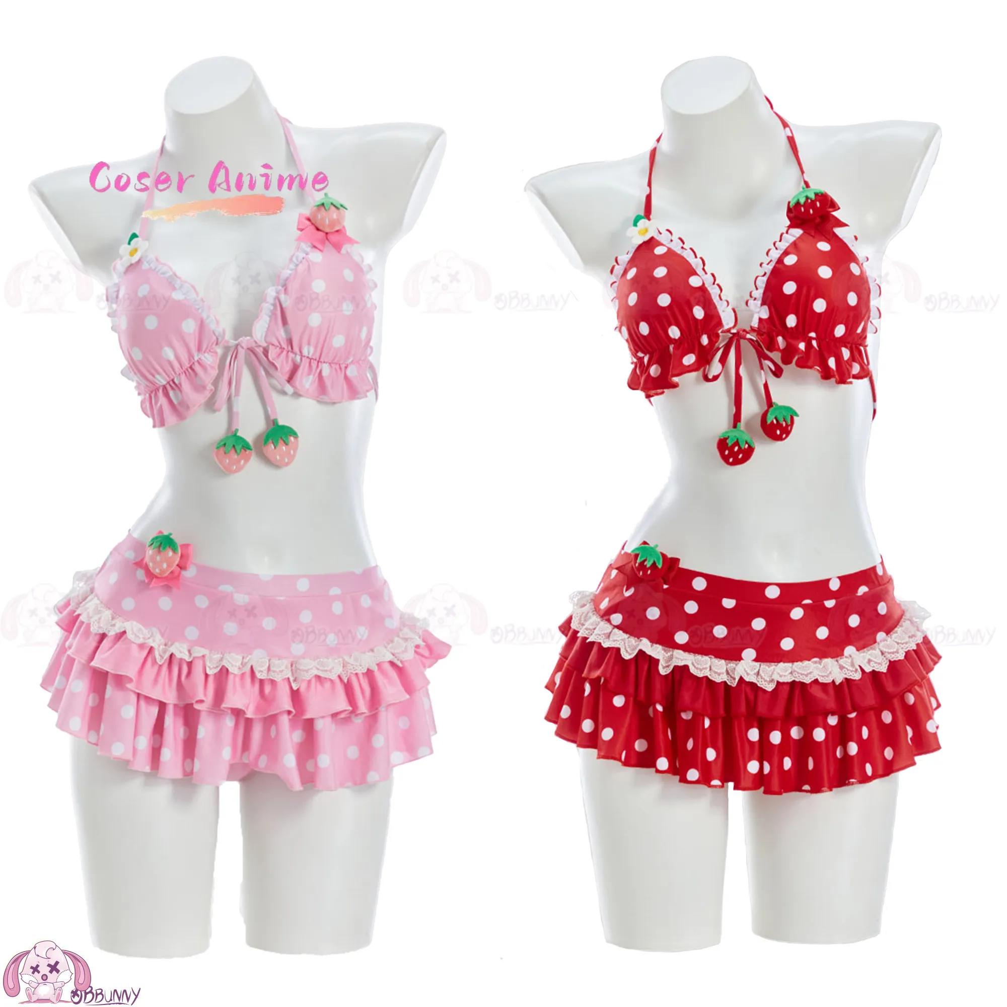 Original Strawberry Bobo Sweet Girl Swimsuit, Retro Polka Dot Cute Bikini
Original Strawberry Bobo Sweet Girl Swimsuit, Retro Polka Dot Cute Bikini